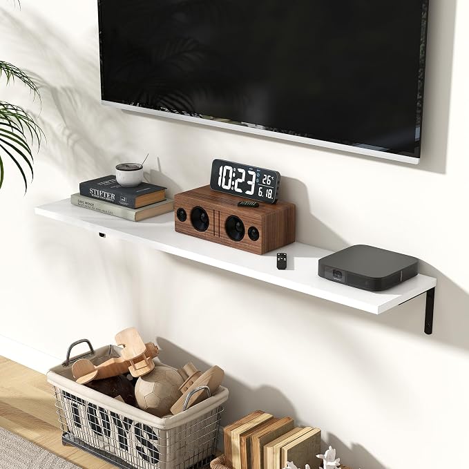 Fun Memories Deep Floating Shelves, 48W x 8D Floating Shelves Set of 2 - Image 2