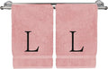 Monogrammed Hand Towel, Personalized Initial Gift, Extra Absorbent 100% Turkish by BareCotton