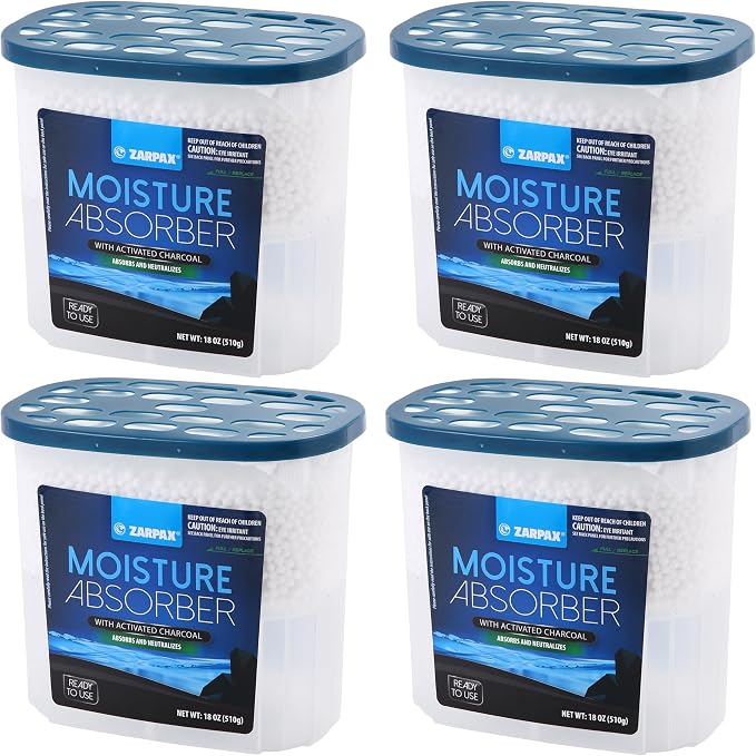 Moisture Absorber Activated Charcoal 18 oz/510g | Removes Moisture, Humidity & by Zarpax