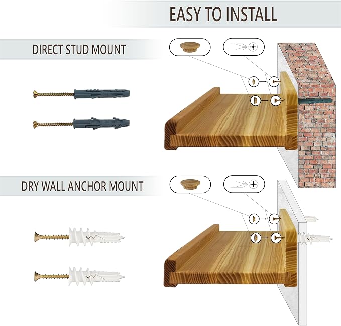 Floating Shelves for Wall 12 inch, Waterproof, Wall Storage Shelves - Image 9