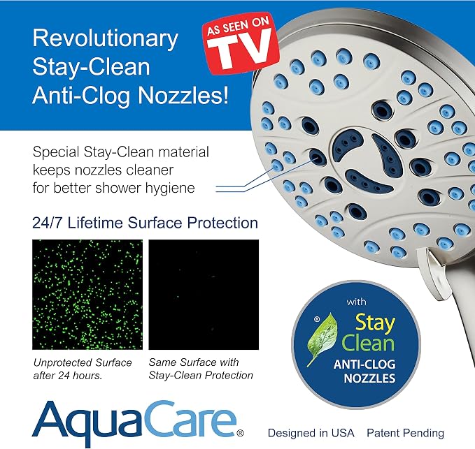 Hotel Spa AquaCare As-Seen-On-TV High Pressure Handheld & Rain 50-mode 3-way - Image 5