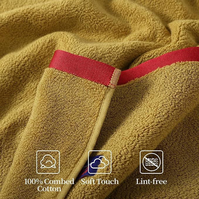 REDKISS 2 Pack 100% Cotton Bath Towels - Image 6