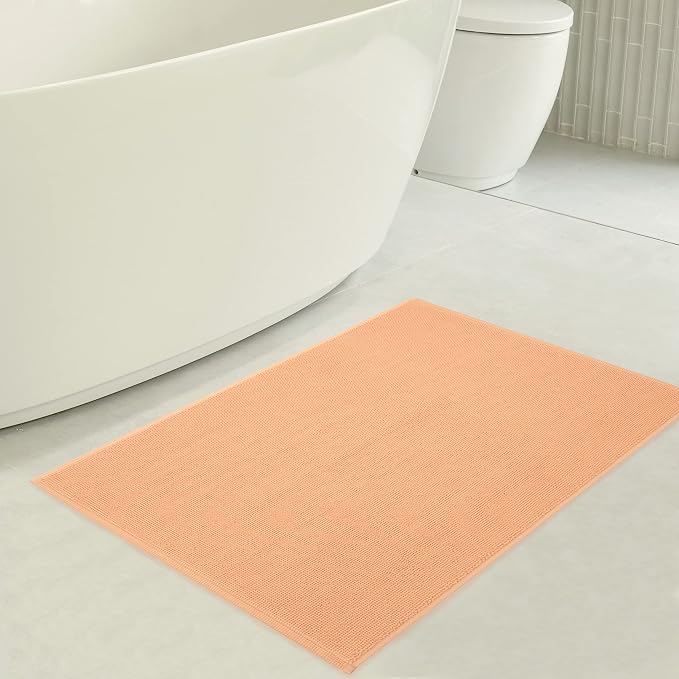 American Soft Linen Bath Rug, 17 in 24 in 100% Cotton Bath Mats Rugs - Image 3