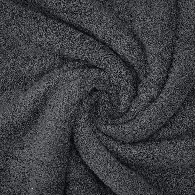 DAN RIVER Pack of 1 Bath Sheet 40x80 Inches, Extra Large Gray Bath Towels - Image 4