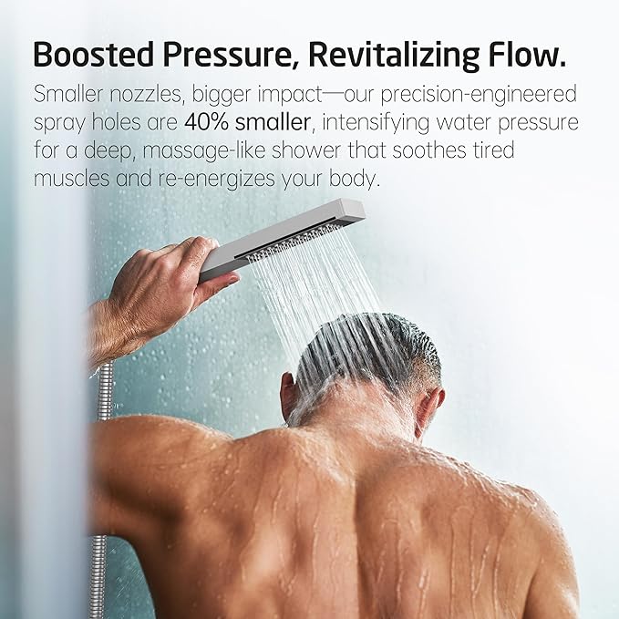 KES Shower Faucet Set, Shower System 12 Inch Rain Shower Head - Image 3