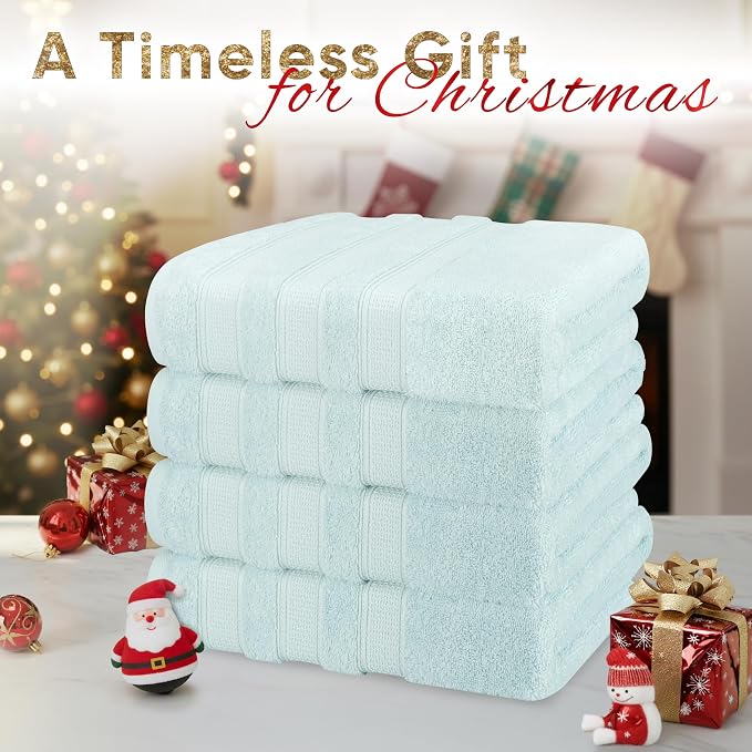 American Soft Linen Salem 100% Cotton Turkish 4 Piece Bath Towels - Image 2
