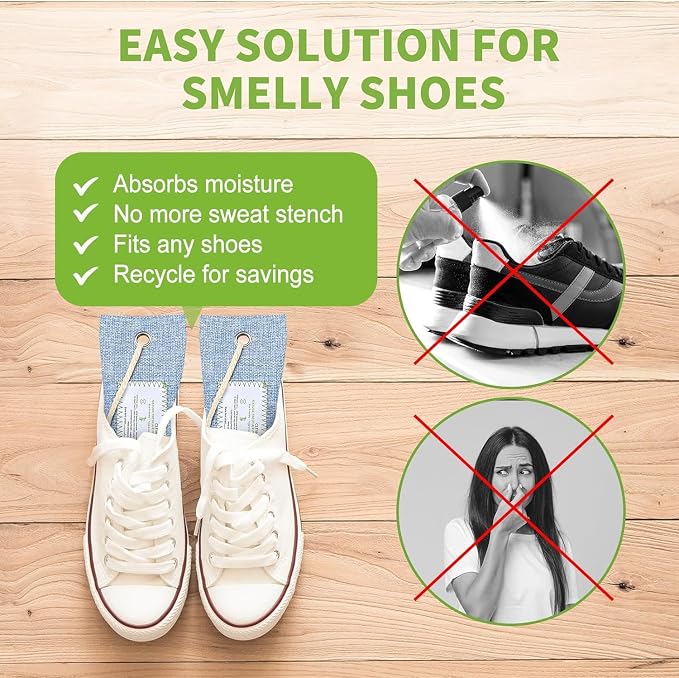 CLEVAST 6 Pack Bamboo Charcoal Air Purifying Bags, Activated Natural Home Odor - Image 2