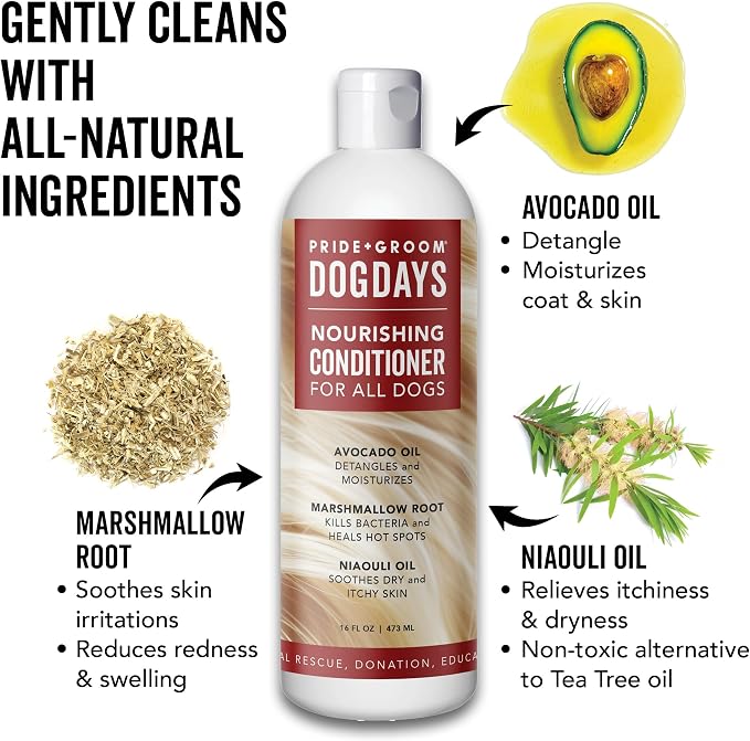 Pride and Groom DogDays Nourishing Dog Conditioner | Tearless, Hypoallergenic - Image 3