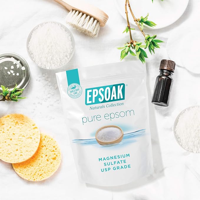 Epsoak Epsom Salt – 10 lb, Magnesium Sulfate USP, Made in USA, and Soaking - Image 5