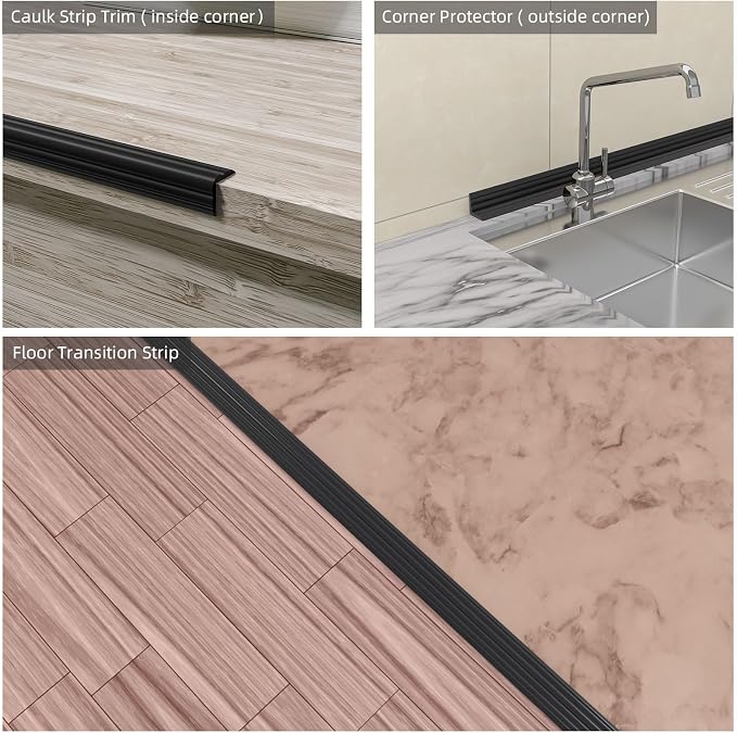 10FT Flexible Wall Corner Protector Moulding Trim, Peel and Stick Inside & - Image 7