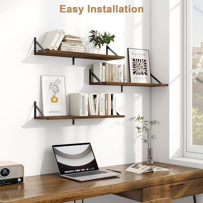 Fun Memories Floating Shelves, 32 x 8 Inches, Decorative Storage - Image 2