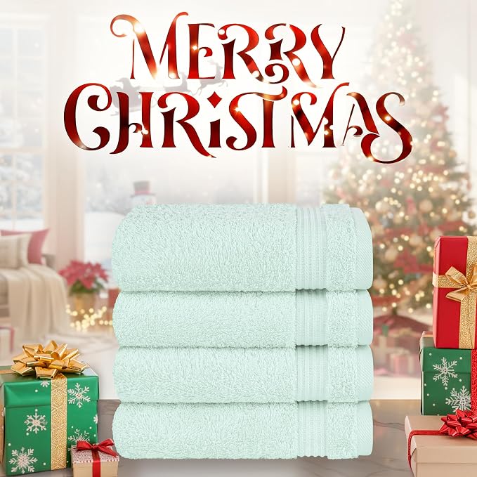 Cotton Paradise Hand Towels for Bathroom, 100% Cotton Turkish 4 Piece Hand - Image 2