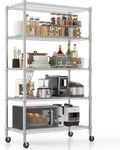 Homdox Heavy Duty Storage Shelves, 5 Tier Wire Shelving Unit by HOMDOX