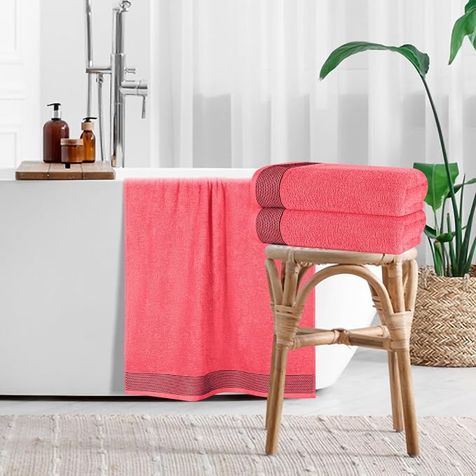 Belizzi Home Ultra Soft 4 Pack Oversized Bath Towel Set 27x54 inches, 100% - Image 4
