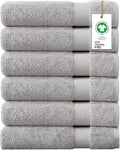 Delara 100% Organic Cotton Towels 650 GSM Plush Feather Touch Quick Dry Hand by Delara