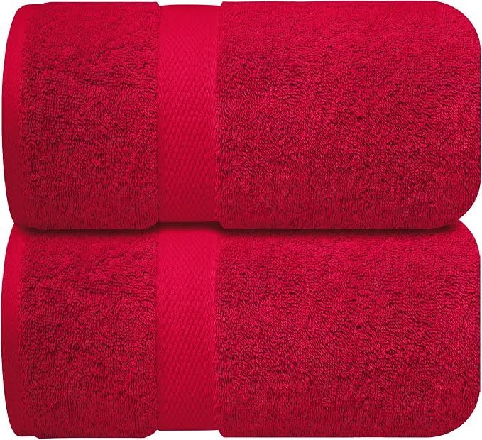 Infinitee Xclusives– Luxury Bath Sheets Towels – 2 Pack 600 GSM– 100% Ring Spun - Image 7