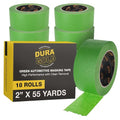 Dura-Gold Green Automotive Masking Tape 2 Inch, Case of 18 Rolls by Dura-Gold