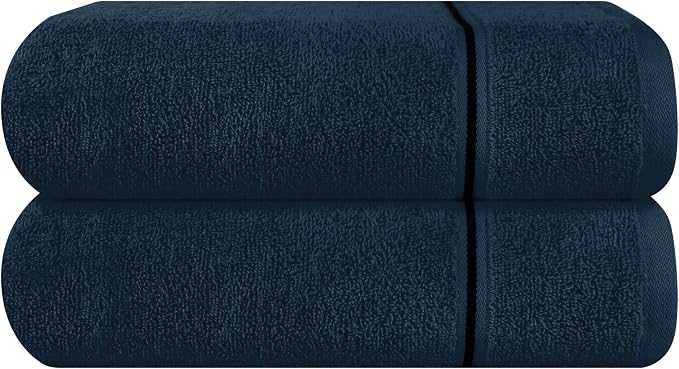 MyOwn Cotton 2 Pack Oversized Bath Towel Set 28x55 inches, Large Bath Towels by Unknown