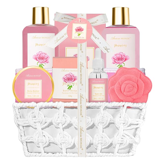 Gift Basket for Women Bath and Body Gift Basket Set for Women, Mothers Day by Ariosemonde