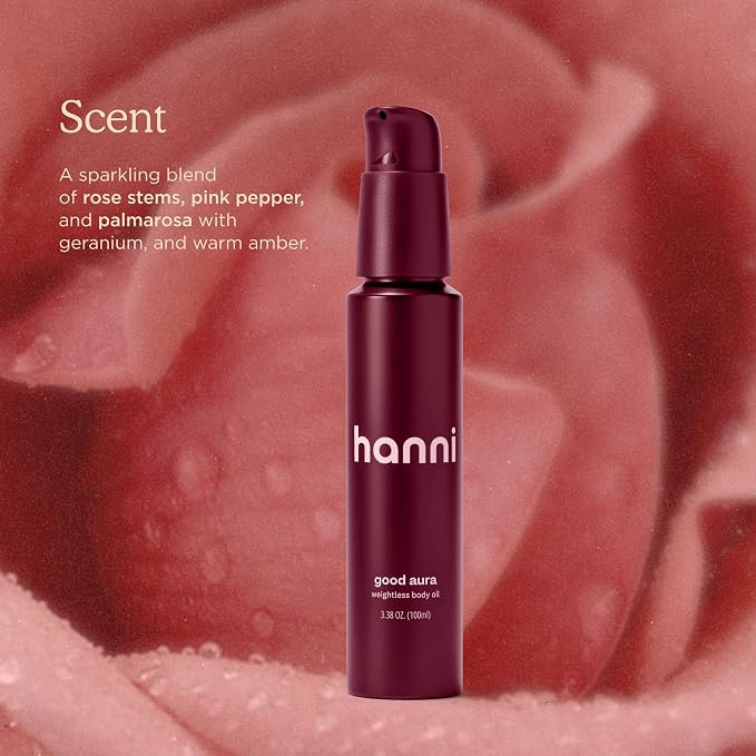 HANNI Good Aura Dry Body Oil, Lightweight After-Shower Moisturizer - Image 7