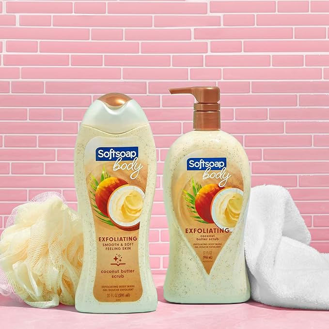 Softsoap Body Wash, Coconut Butter Scrub, Exfoliating Body Wash, 20 Ounce - Image 12