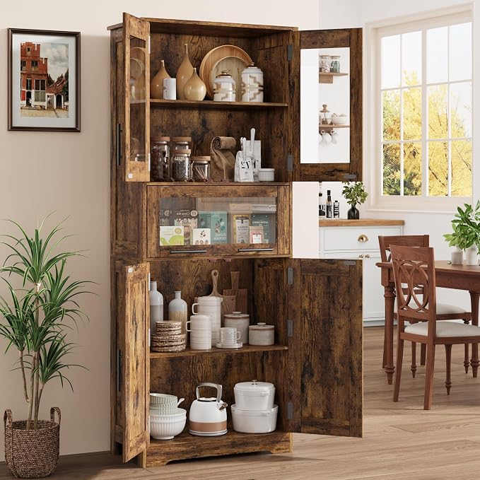 GAOMON Tall Bathroom Cabinet, Freestanding Storage Cabinet - Image 4