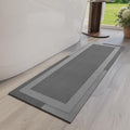 Non Slip Long Bath Mat Bathroom Runner, Rubber Backing Ultra Thin Bathroom Rugs by YDKGL