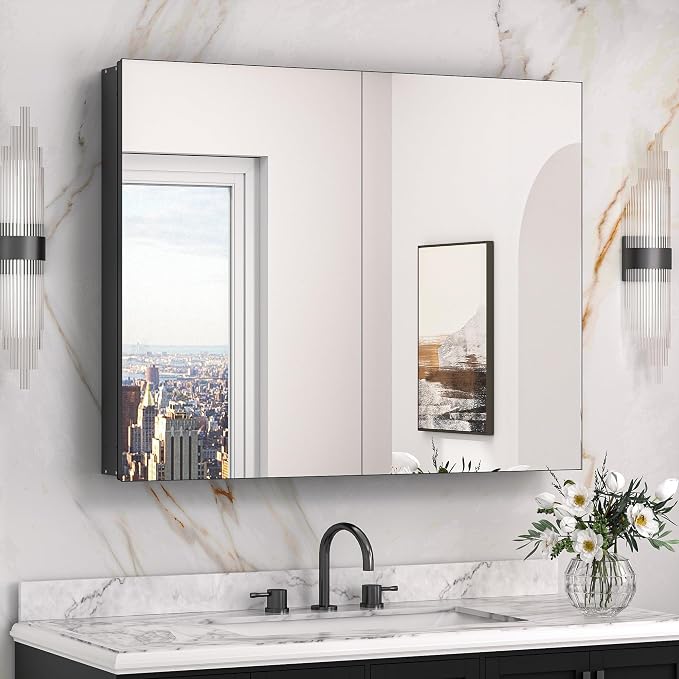 Keonjinn 40 x 32 Inch Large Medicine Cabinet by Keonjinn