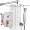 gotonovo Rainfall Bathroom Shower System Rain Shower Head and Handle Set Wall by HOME