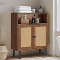 Rattan Storage Cabinet, Boho Accent Cabinet by DONGRONG