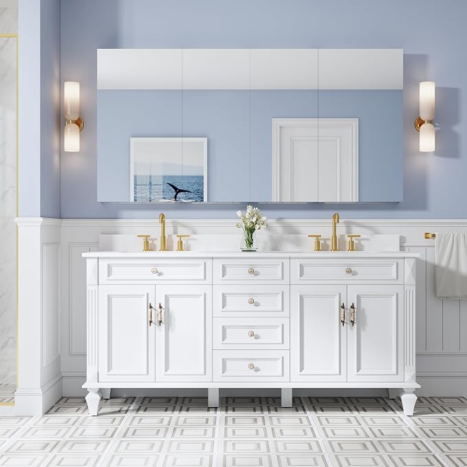 WELLFOR 72" x 36" Bathroom Medicine Cabinet - Image 11