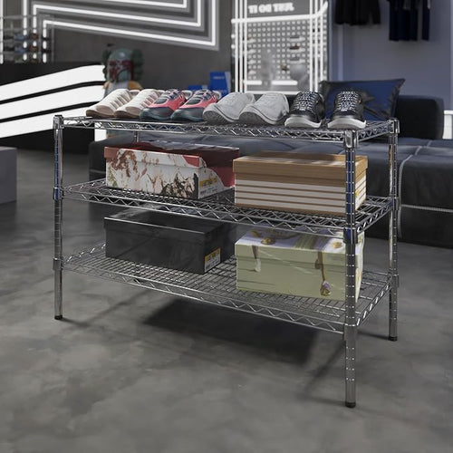 18" Deep x 42" Wide x 27" Height Wire Shelving Kit | 3-Tier | NSF Commercial - Image 2