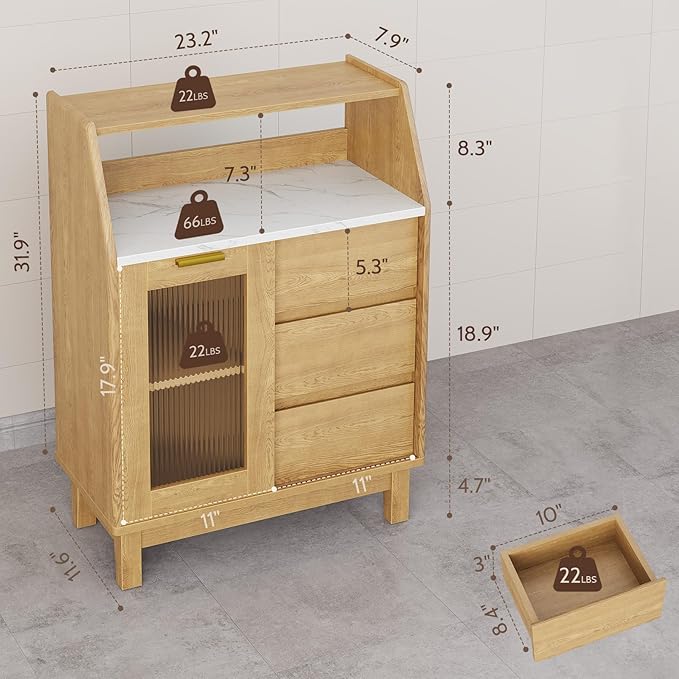 Bathroom Storage Cabinet, Small Storage Cabinets - Image 2