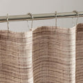 SLEEP ZONE Oatmeal Heather Shower Curtain Waterproof Curtains by SLEEPZONELIFE