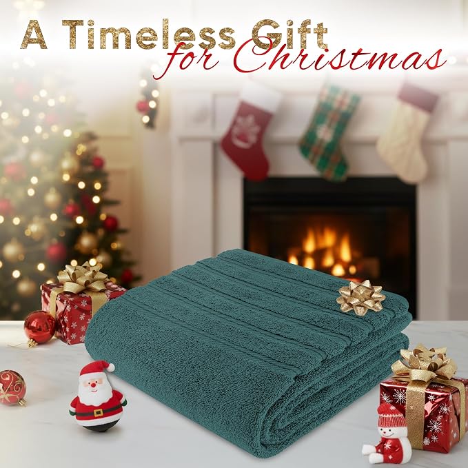 American Soft Linen 35x70 Jumbo Large Bath Towels, 600 GSM 100% Cotton Turkish - Image 2