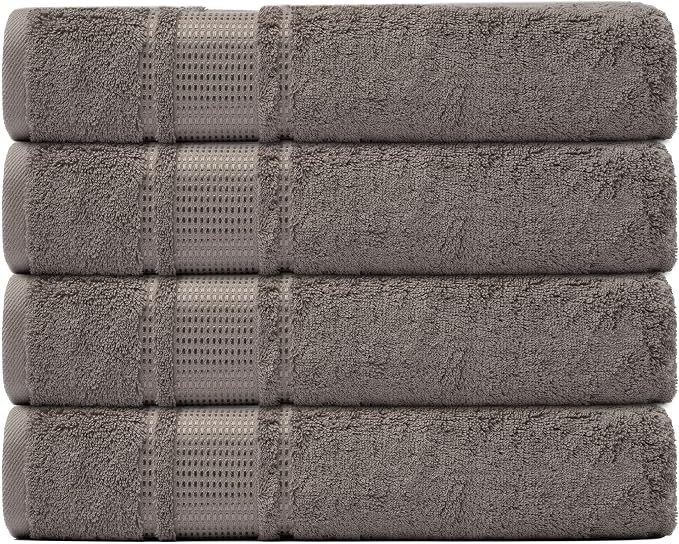 Melissa Linen, 4 Piece Washcloths Set, Absorbent Cotton Towels - Image 4