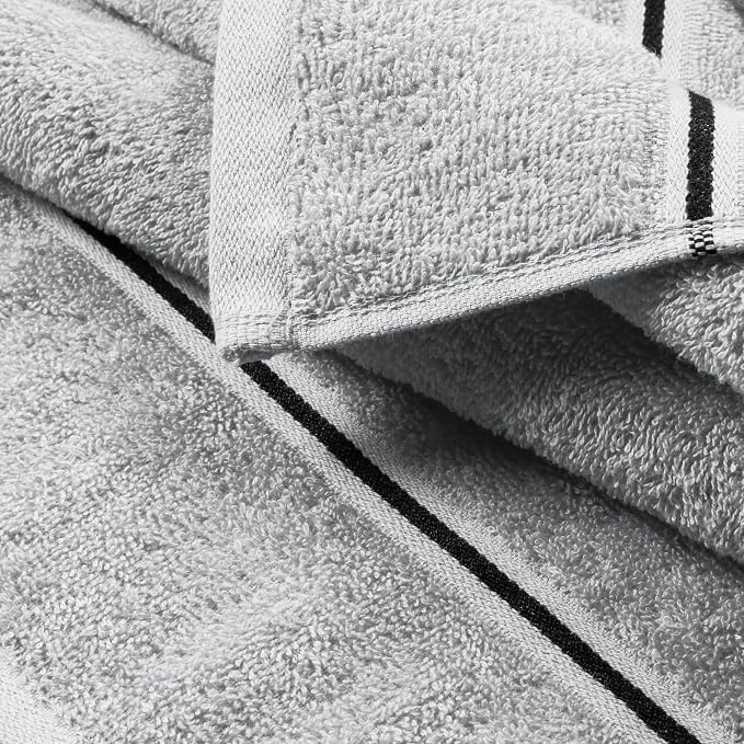 MyOwn Ultra Soft 6 Pack Cotton Towel Set, Contains 2 Bath Towels 28x55 inch - Image 2