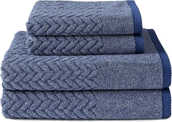 Texere 100% Organic Cotton Jacquard 650 GSM Premium Bath Towel Sets by TexereSilk