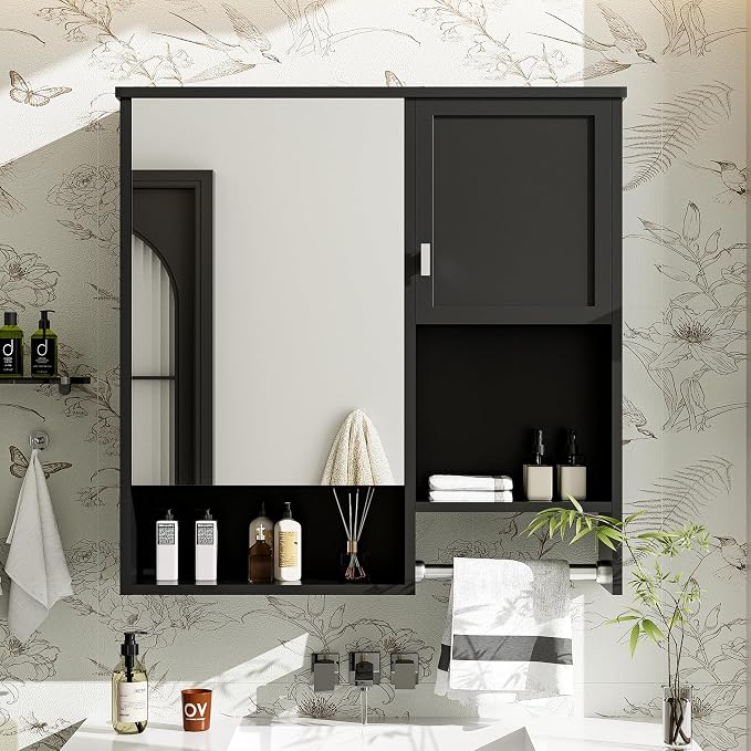 Bathroom Medicine Cabinet, Wall Mounted Bathroom Storage Cabinet - Image 2