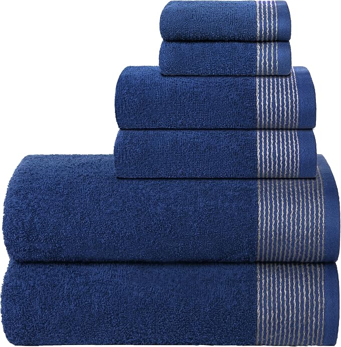 Belizzi Home 100% Cotton Ultra Soft 6 Pack Towel Set, Contains 2 Bath Towels by Unknown