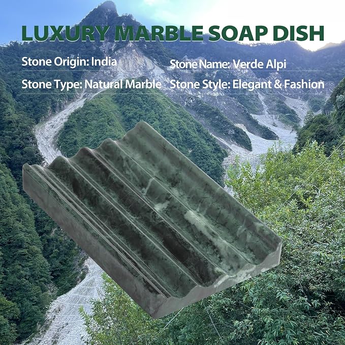 Koville Indian Natural Marble Soap Dish - Image 6