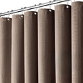 Inhousolu Fabric Shower Curtain Waffle Weave, 230 GSM Heavy Duty, Weighted Hem by INHOUSOLUHOMEDECOR