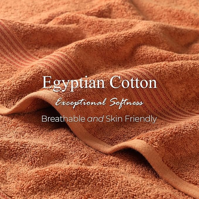 Superior Egyptian Cotton Bath Towel Set, Home Bathroom Towels, Guest Bath - Image 5