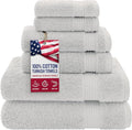 American Veteran Towel, 100% Cotton Turkish 6 Piece Towel Set, Luxury Towels by American+Veteran+Towel