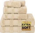 American Soft Linen Salem Turkish Bath Towel Set, 100% Cotton 600 GSM 6 Piece by AmericanSoftLinen