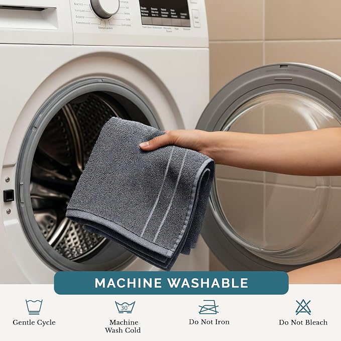 Casa Platino Wash Cloths Set of 12- Spa & Salon Quality - Image 7