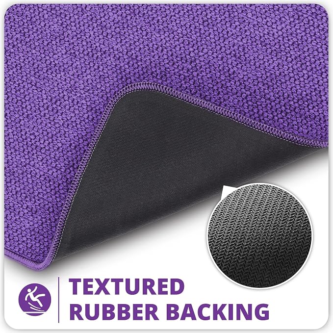 Bathroom Rugs Set 2 Pieces, Thin Bathroom Mats, Toilet Rugs, Quick Dry - Image 4
