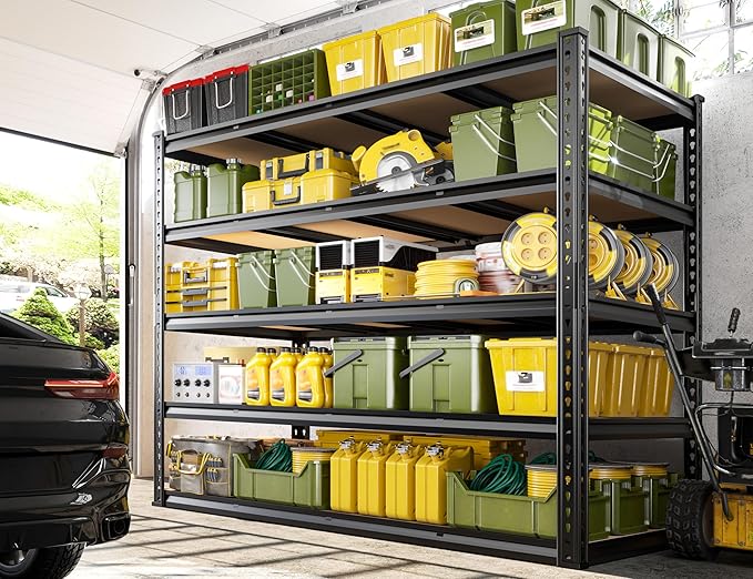 59.9" W Garage Shelves 2230LBS Metal Shelving, 5 Tier Adjustable Garage Storage - Image 7