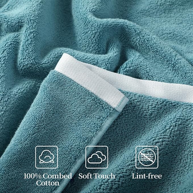 REDKISS 6 Pack Cotton Towel Set - Image 6