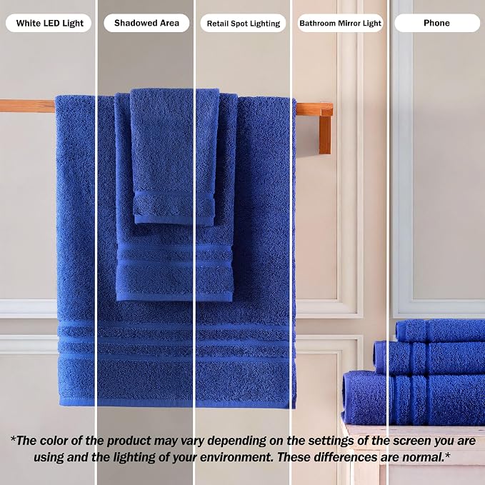 Hawmam Linen Jumbo Large Bath Sheets Towels 2 Pack Soft and Absorbent - Image 3